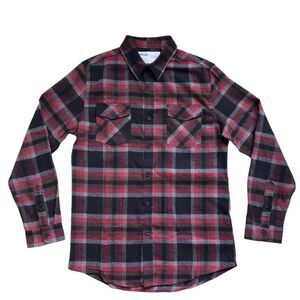 Five Four LA Flannel Shirt Mens Small Plaid Long Sleeve Button Up Skater